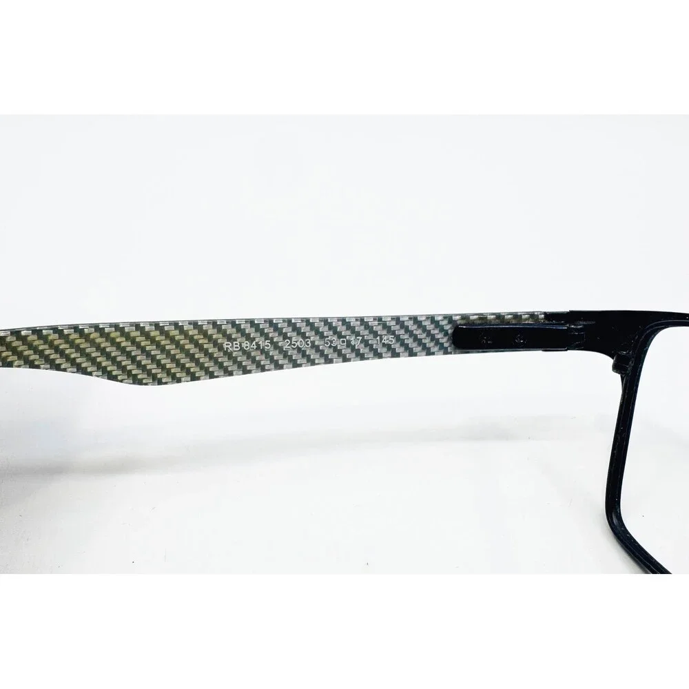 Ray-Ban Eyeglasses Mens Black Carbon Fiber RB 8415 2503 53-17-145